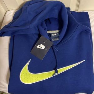 Men’s, Nike, medium hoodie, blue.